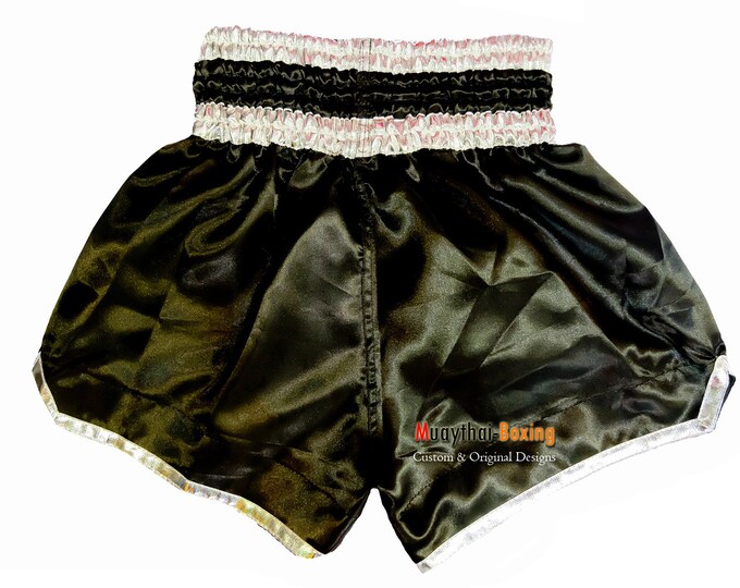 Champ Lumpinee Muay Thai Boxing Shorts Martial Arts - Black/Silver