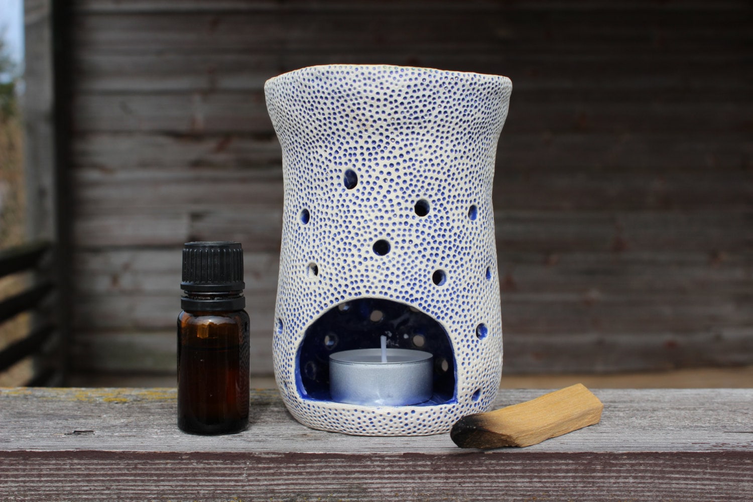 Oil diffuser tea light aroma lamp censer essential oil