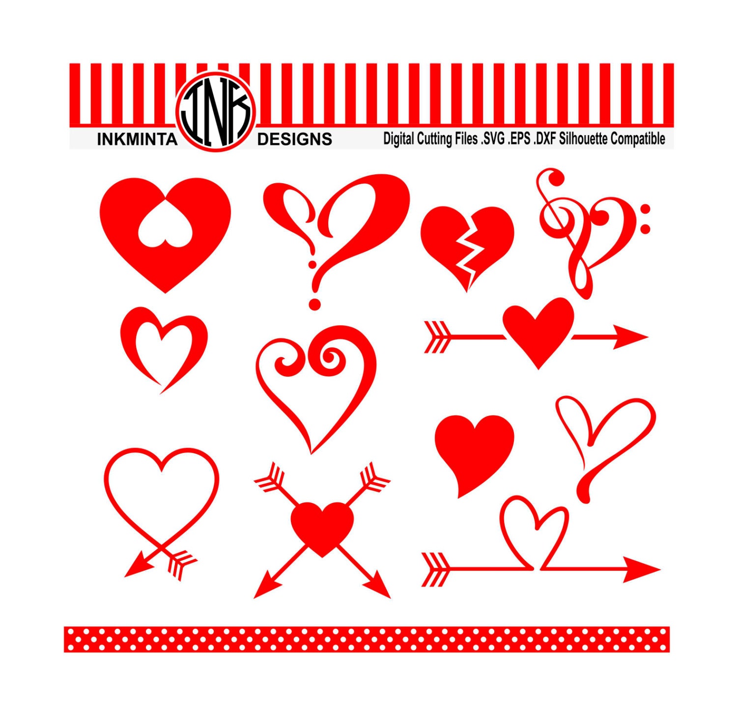 Download Heart svg love svg files arrow heart dxf instant download