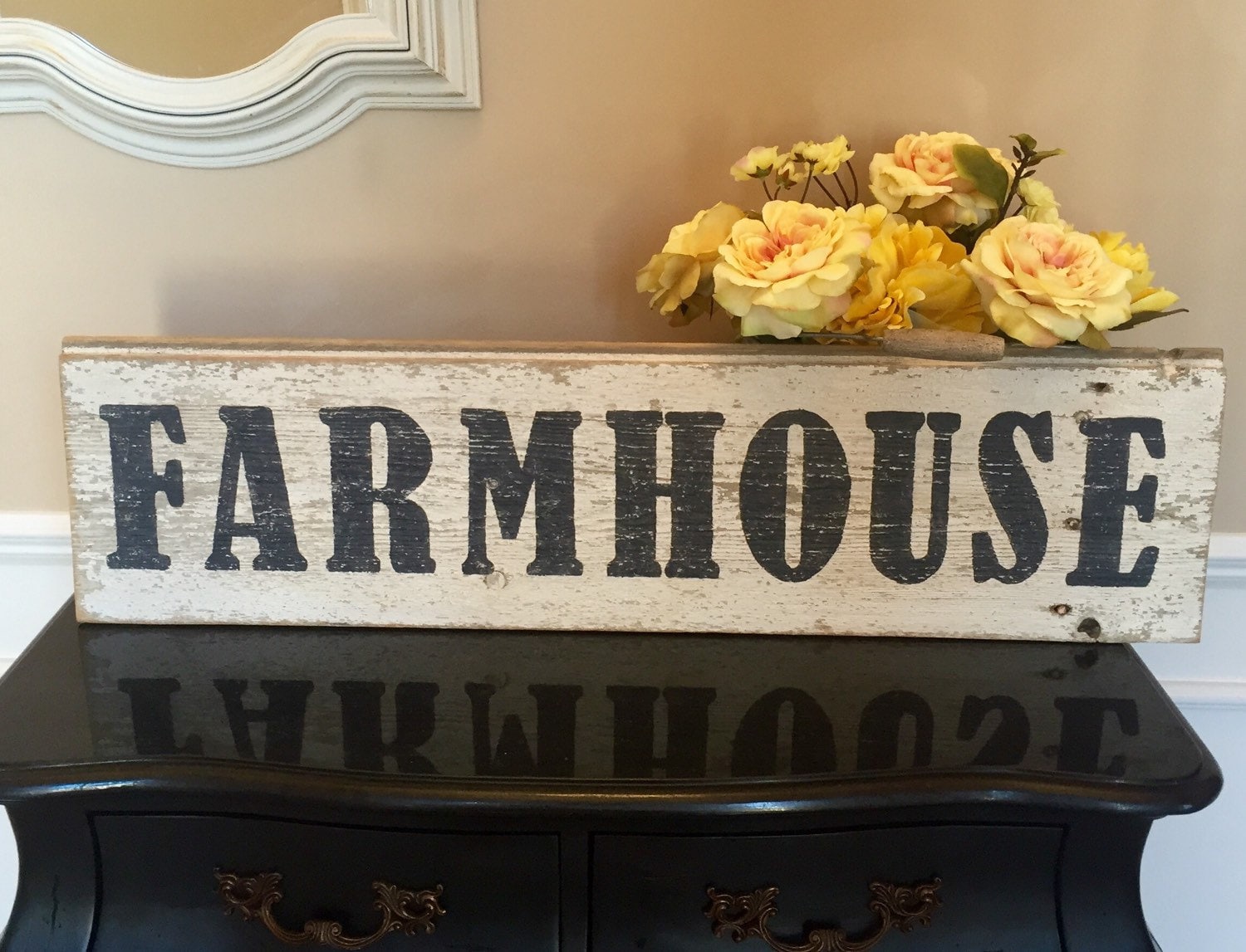 living room farmhouse signs