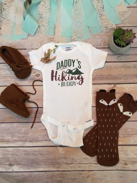 Hiking Onesie® Baby Boy Clothes Baby Shower Gift by BittyandBoho