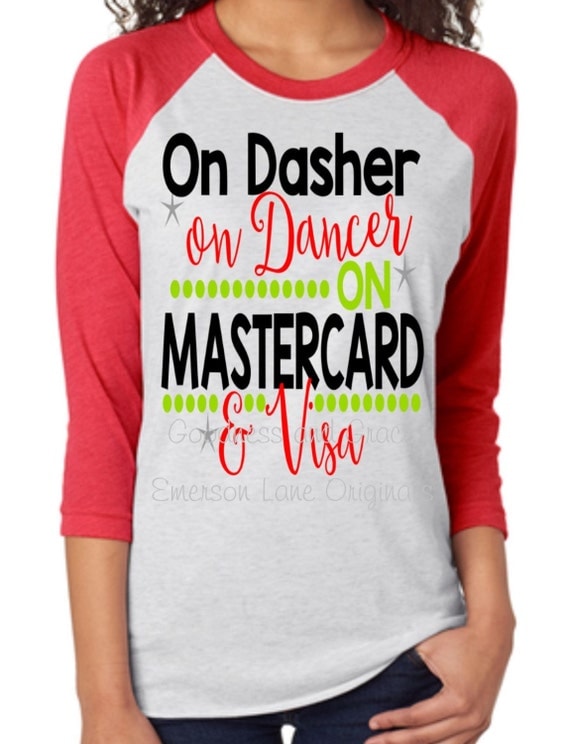Download On Dasher On Dancer On Mastercard & Visa Fun Reindeer Themed