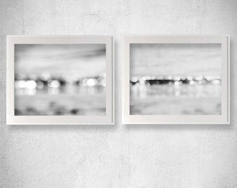 Bathroom Photography Abstract Photography Bokeh Photography Black and White Photography Sparkle picture Gray Wall decor Discounted Print Set