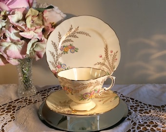 Hammersley China Cup Saucer & Sideplate Trio