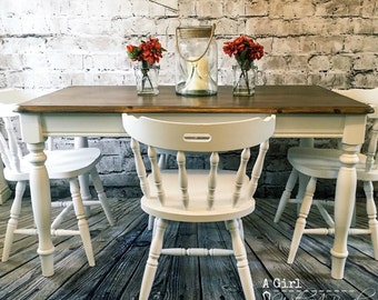 Items Similar To Dining Table 6 Chairs 2 Extensions Sold On Etsy