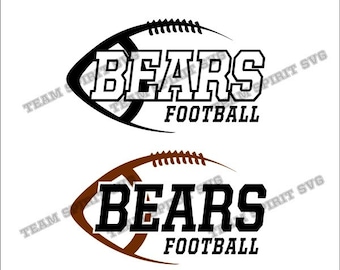 Bears Football Download Files - SVG, DXF, EPS, Silhouette Studio, Vinyl Cut Files, Digital Cut Files -Use with Cricut and Silhouette