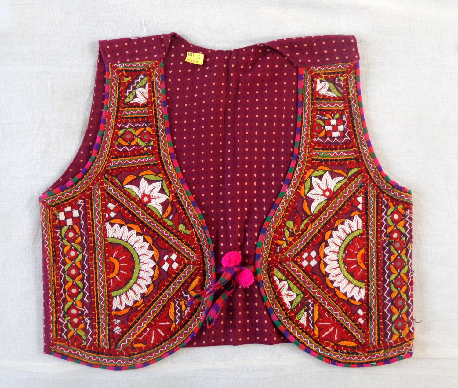 Gujarati embroidered Koti for women/Navratri by craftsofgujarat