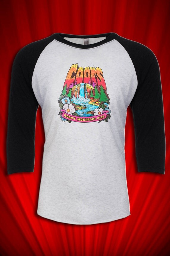 Coors beer Vintage Tee tshirt 1970's free ship to USA