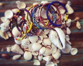 CHACHAWAX bracelets • fabric wax