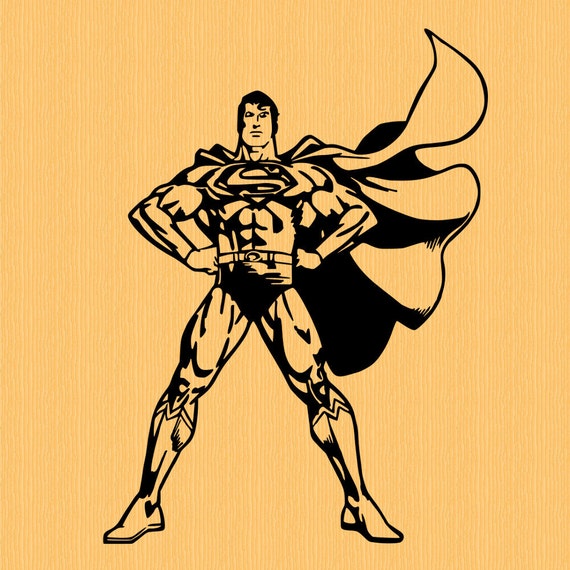 Superman Vinyl Decal Superhero Decal supreme Sticker for wall