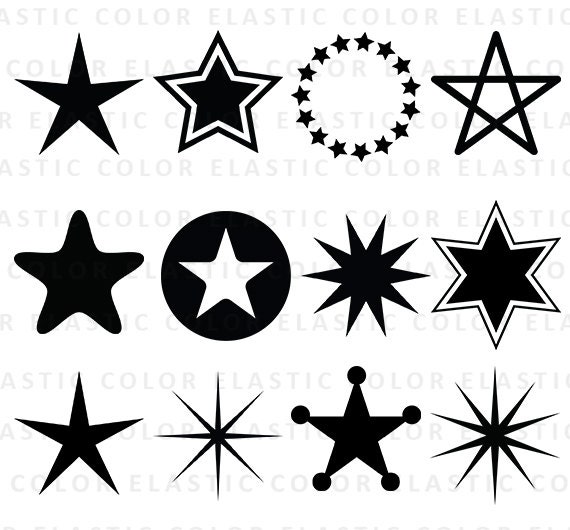 Star svg star clipart collection stars vector clip art