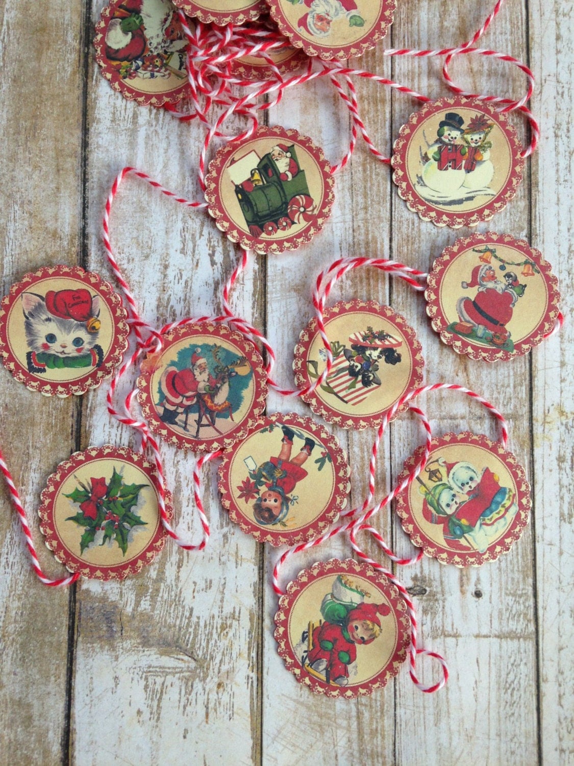 garland vintage style christmas garland holiday retro garland vintage style christmas garland holiday retro