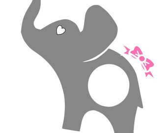 Free Free 69 Baby Elephant With Bow Svg SVG PNG EPS DXF File