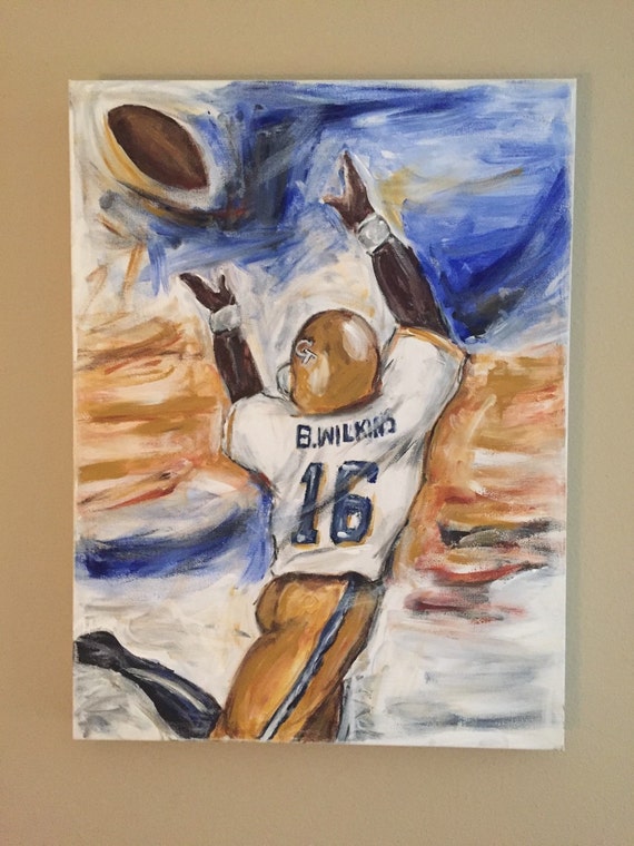 Custom Sports Art Painting Football Basketball Baseball