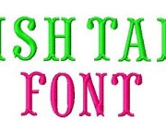 Bogo Free Font, Buy 1 take 1 font, Buy One Take one Font, Fish Tail Embroidery Font, Instant Download, 3 Sizes, PES Format