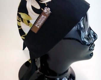 GROOVY BEAUTIFUL BANDANA.Surgical Scrub Hat.Under helmet Cap.Motorcycle Cap.Welding Cap.Chemo.Gypsy.Medical.
