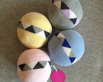 Cotton Knit Ball Rattle - Perfect Baby Gift