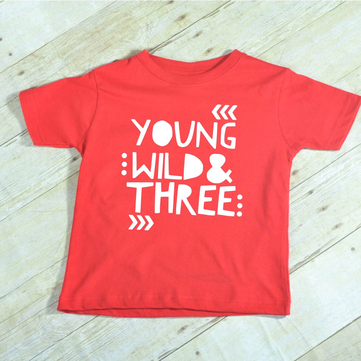 Young Wild and Three shirt birthday shirt 3rd by ShopHartandSoul