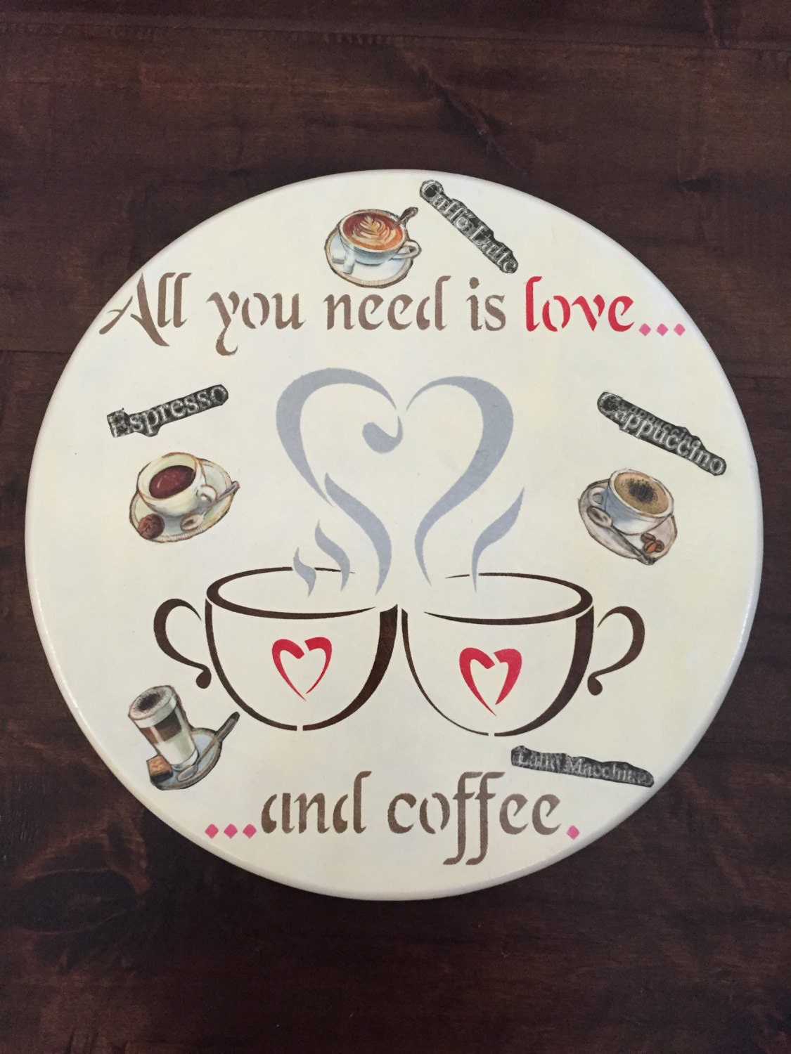 1.5 inch Coffee themed knobs and by HolyChicBoutiqueCo