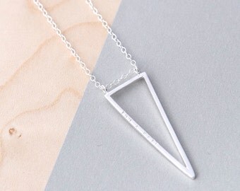 Personalised Triangle Necklace