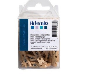 45 mini 26 mm - Clothespin - clamp wooden clothespins