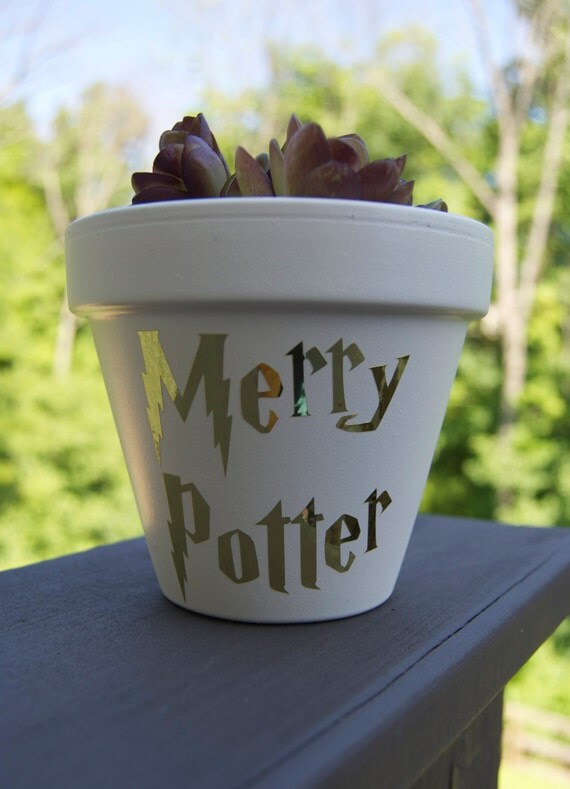 Items similar to Harry Potter Flower Pot Succulent Planter Garden Decor