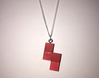 Wooden jewelry - Tetris chain