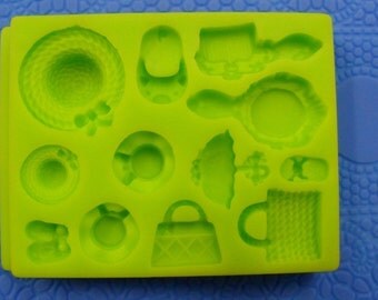 Mold Silicone decorations hairdresser cakes dough sugar & Amande Cake Design