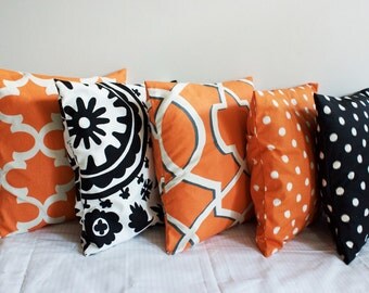 HALLOWEEN PILLOW SALE Pillow covers Pillow case Pillows Decorative pillow orange 20x20, 18x18, 16X16, 14x16, 14x14, 12x16, 12x12, 10x10