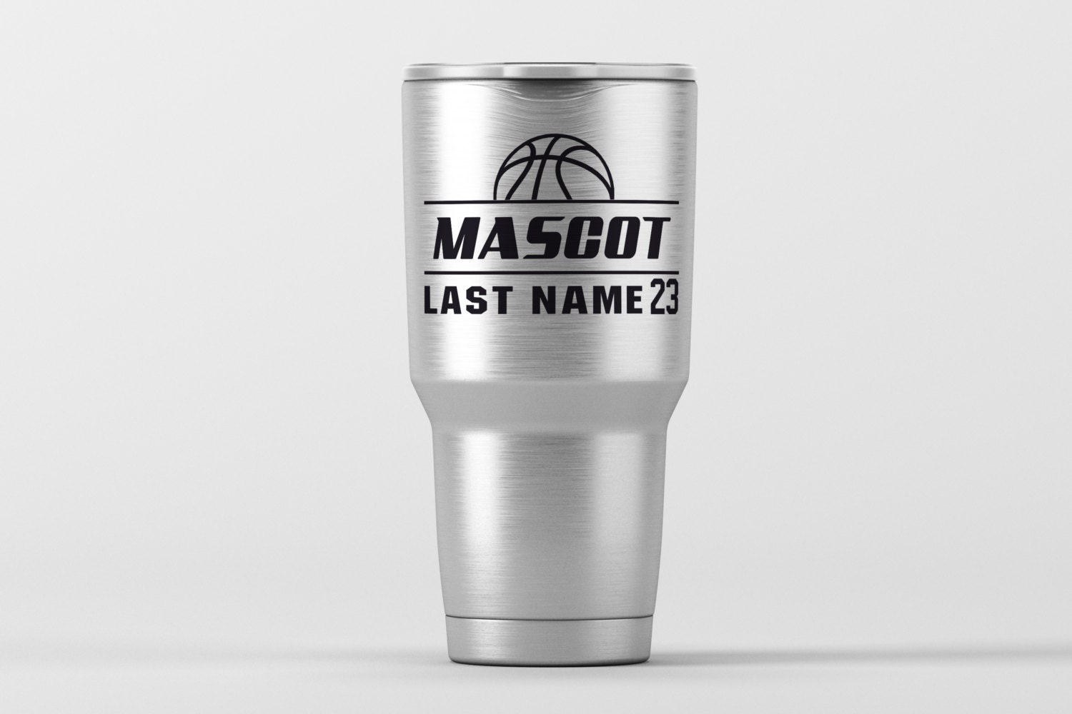 Basketball w/Name & Number Customize / Yeti Decal