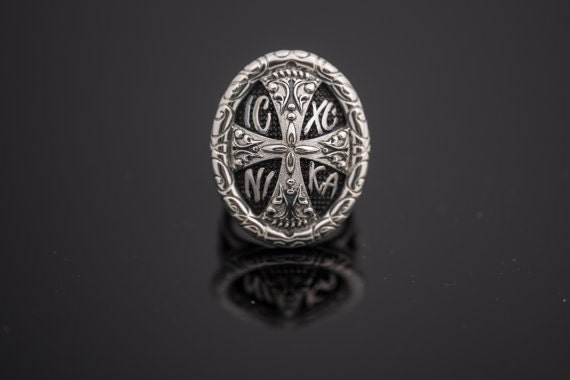 Handmade Sterling Silver 925 Ring Byzantine Style