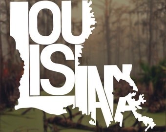 Louisiana Decal, Louisiana Sticker, Saints Decal, Laptop Decal, Laptop Sticker, Macbook Decal