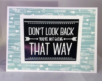 Set of 5 Don't Look Back LIMITED EDITION Encouragement Card