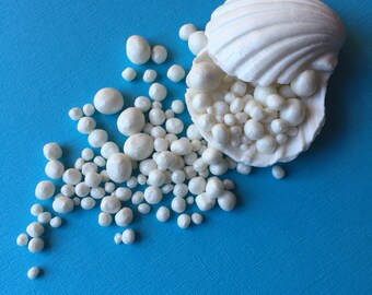 Fondant Edible Pearls Clam Cake Topper Boho Beach Wedding Cake Decoration