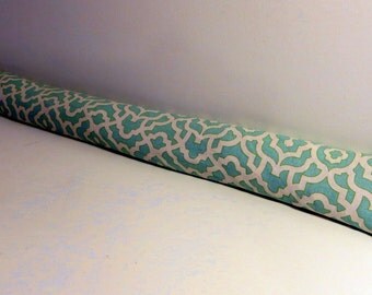 Door Draft Stopper, Draft Snake, Draft Dodger, Door warmer, draught excluder, High quality Waverly brand, light upholstery grade fabric.