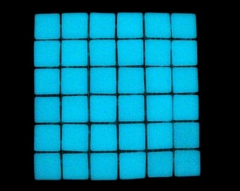 36 Amazing White Glow in the Dark Glass Tiles