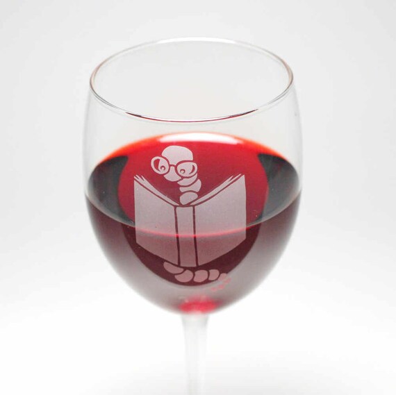 Bookworm Wine Glasses
