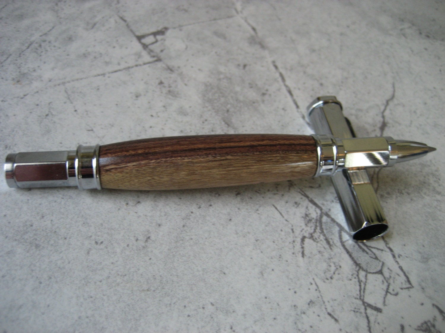 Hex Style Rollerball Pen Cap Bolivian Rosewood