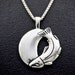 Salmon Coming Home (August), Necklace, Eco-Friendly, Recycled sterling silver, Re-purposed silver pendant