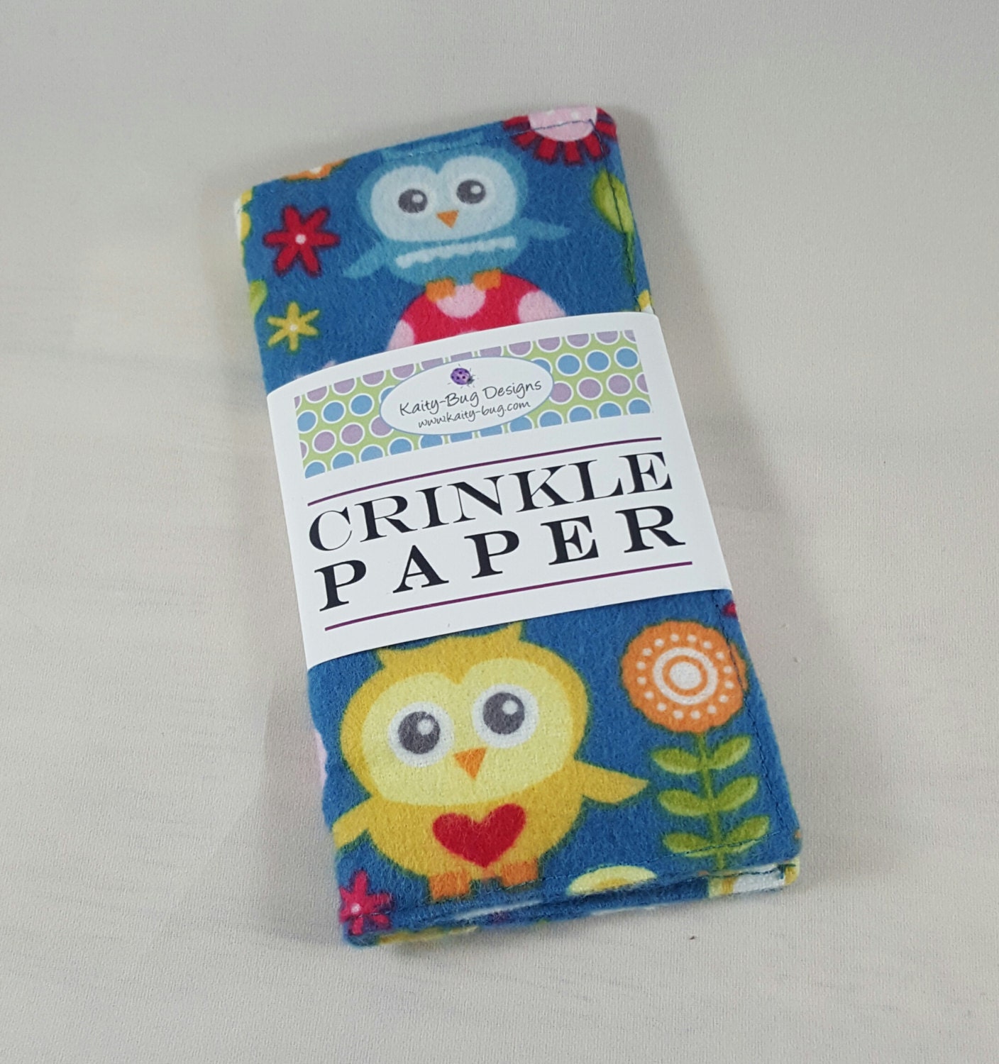 Crinkle Paper Noise Making Toy for Babies Owls Girls by