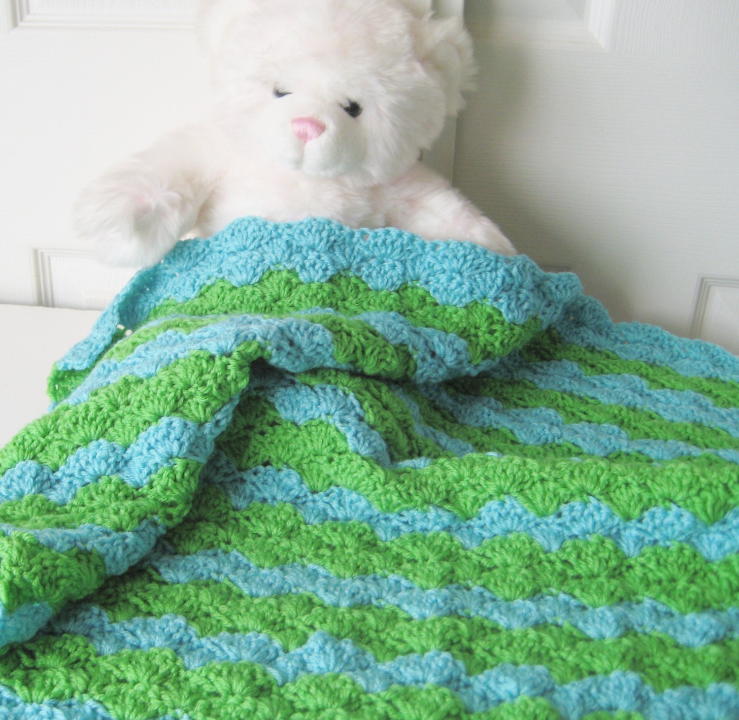 Crochet Baby Blanket Baby Shower Gift Crochet Baby Travel