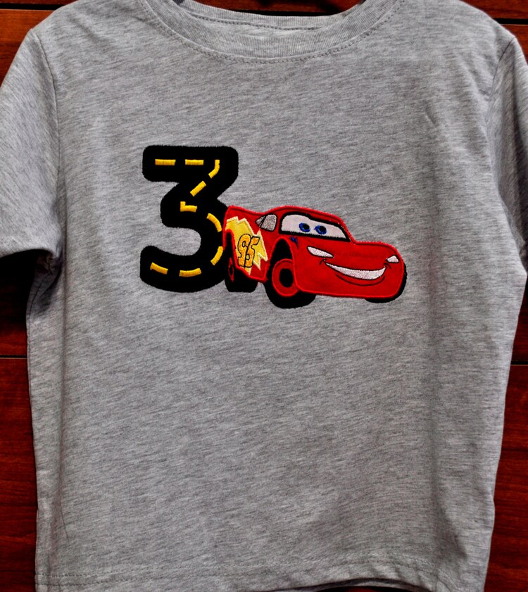 lighting mcqueen birthday shirts