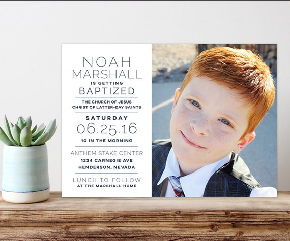 lds baptism announcement baptism invitation printable