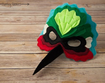 Amanda-Kate the Hummingbird Mask Costume for pretend play