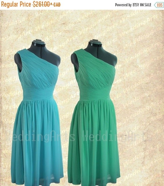 ON SALE Turqoise Green Bridesmaid  dress  one by WeddingArts 