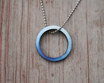 Iron Ring Necklace, Strength Necklace, Artisan Necklace, Inspirational gift