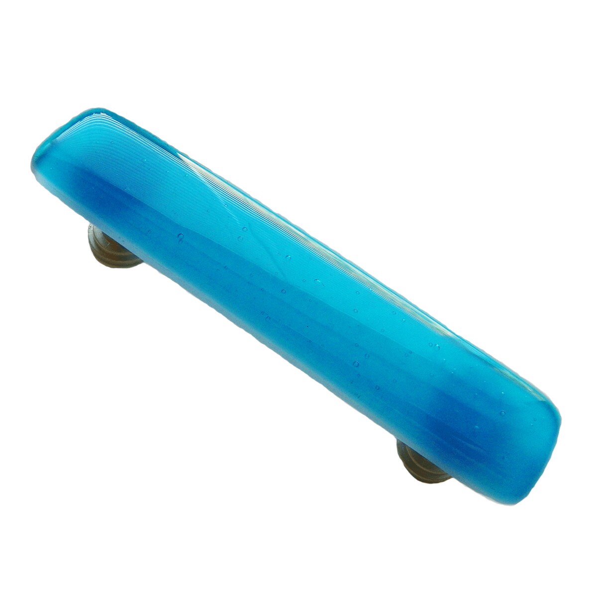 Deep Turquoise Glass Hardware Drawer or Pull