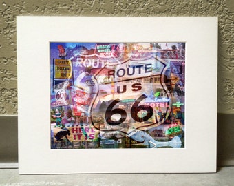 The Mother Road 11 x 14 Matted Print - Route 66