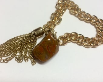 upcycled vintage rock chain link bracelet 12