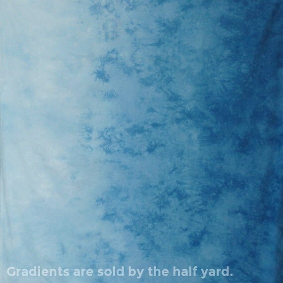 Hand Dyed Fabric Gradient Blue Sky by vickiwelsh on Etsy